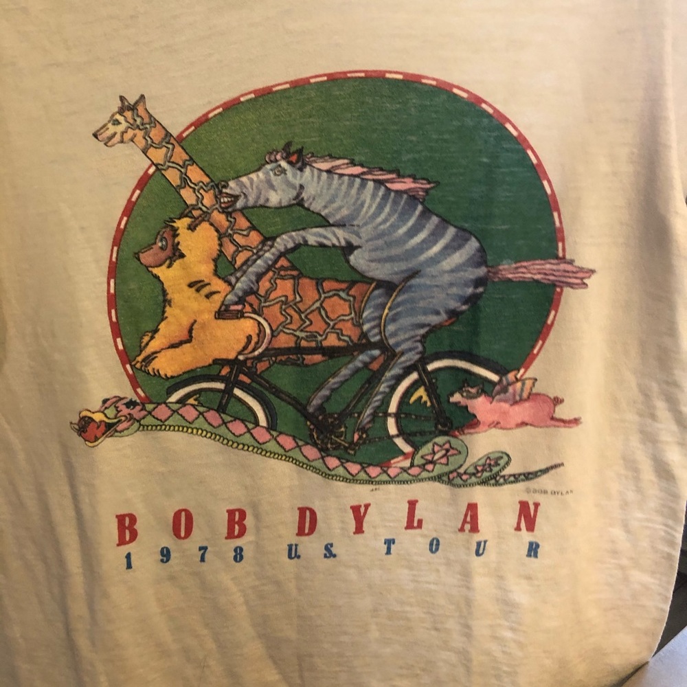 Vintage Bob Dylan Concert T-shirt 1978